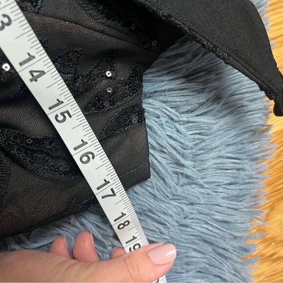 Dress the Population Black Sequin Midi Dress - Picture 7 of 8